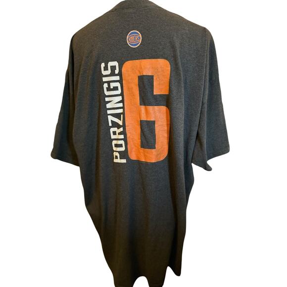 New York Knicks NBA Porzingis Majestic Shirt, Size 2XL - Picture 4 of 7